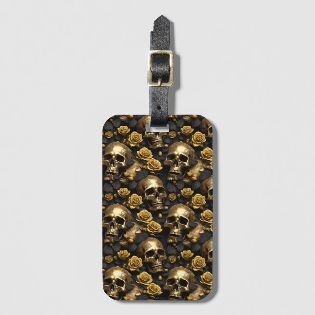 Utformning 8 för Skull- och Ro-serien Bagagebricka (Framsida vertikal)