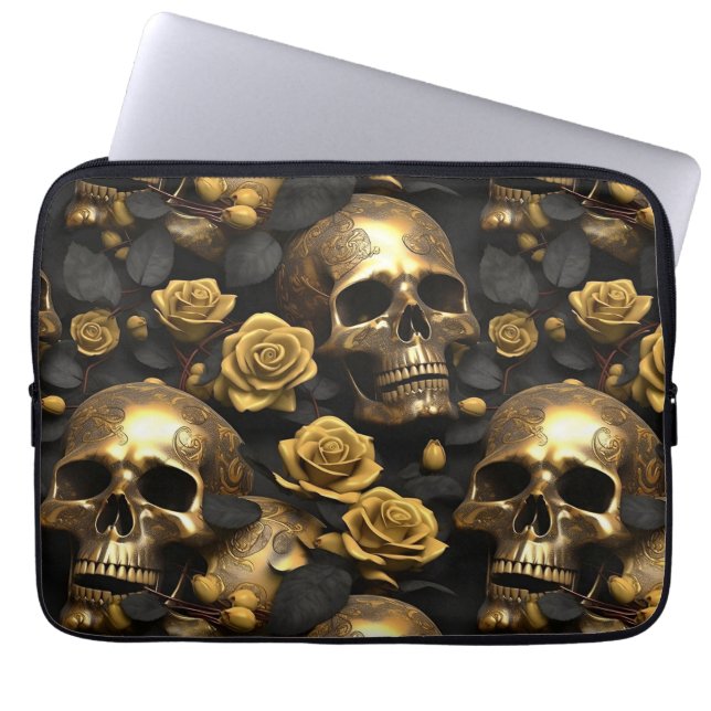 Utformning 8 för Skull- och Ro-serien Laptop Fodral (Framsidan)