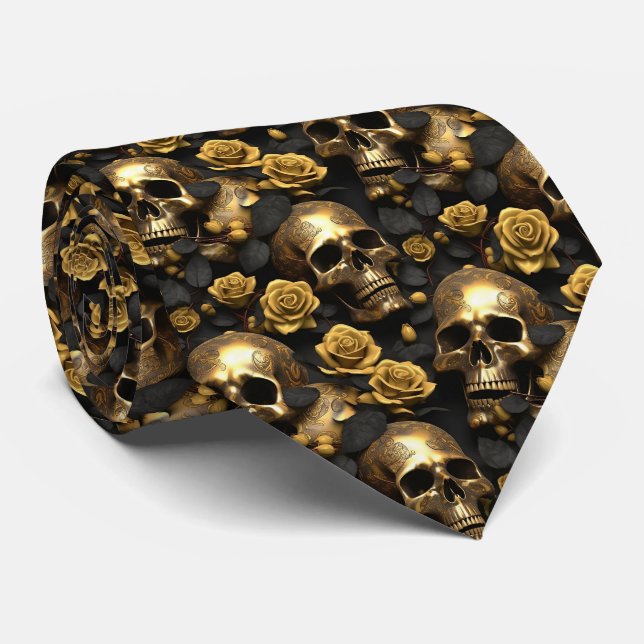 Utformning 8 för Skull- och Ro-serien Slips (Rullad)