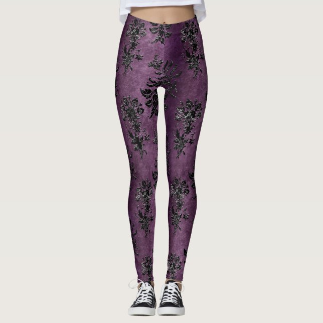 Utformning 9 i Black Velvet-serien Leggings (Framsida)