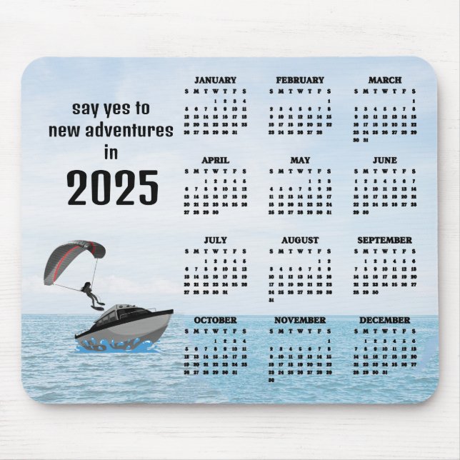 Utformning av 2025 års kalender musmatta (Framsidan)