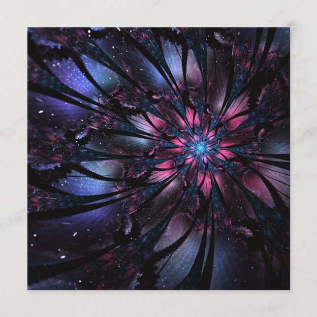 Utformning av abstrakt fractal blomma program (Framsida)