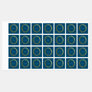 Utformning av Abstrakten Faux Guld med Namn Klistermärke