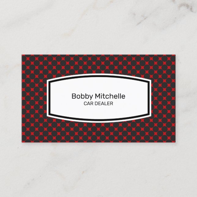 Utformning av Affärskortet Bilhandlare Visitkort (Framsida)