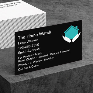Utformning av Affärskortet Home Watch Services Visitkort