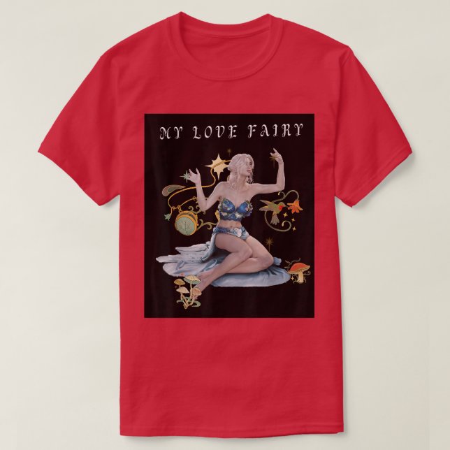 Utformning av älskare, älvor, sjöjungfruar, mjölkd t shirt (Design framsida)