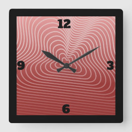 Utformning av Anpassningsbar för unika väggspärrar Fyrkantig Klocka