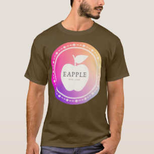 Utformning av äppelfärgat vegetariskt äpple älskar t shirt