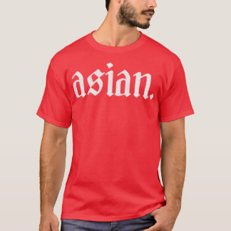 Utformning av asiatisk tonad typ t shirt