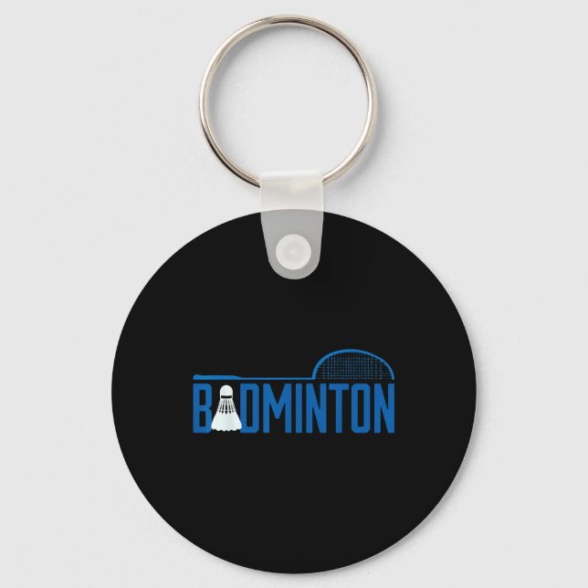 Utformning av badminton Racket Shuttle Sports Nyckelring (Framsida)