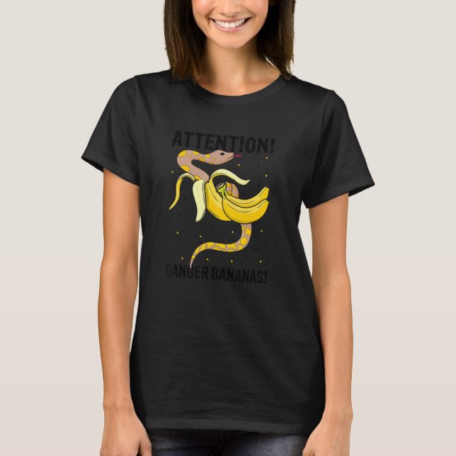 Utformning av Banana Boll Python och Noodle Reptil T Shirt (Framsida)