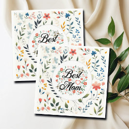 Utformning av bästa Mamma-Elegant-Blommigt Pappersservett