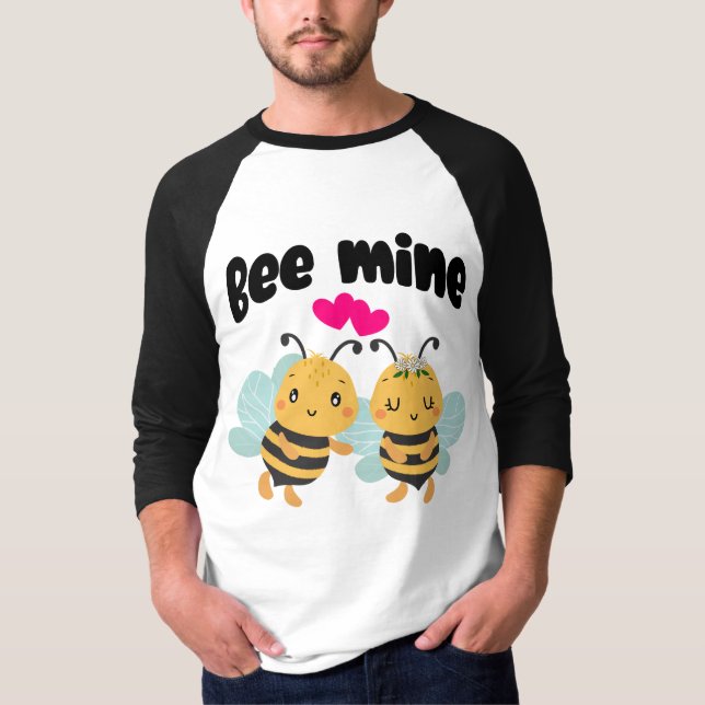 Utformning av "Bee mine"-slam T Shirt (Framsida)