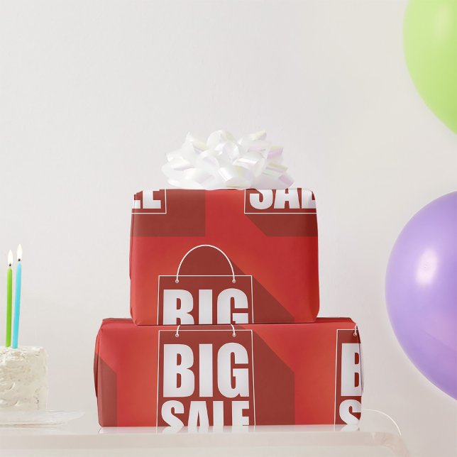 Utformning av Big Sale Red Retail Bet Presentpapper (Skapare uppladdad)