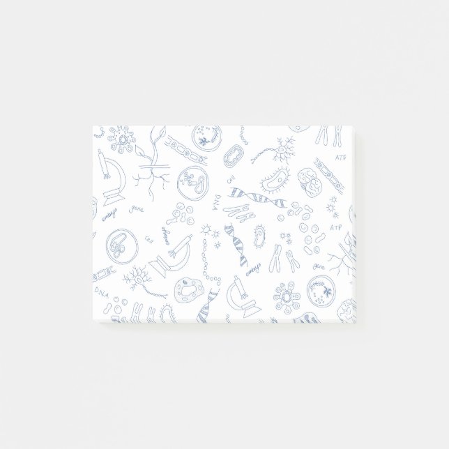 Utformning av biologiska vetenskapliga diagram post-it block (Framsida)