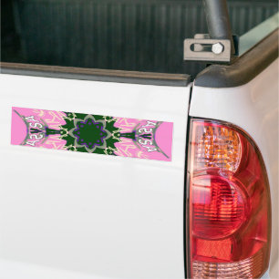Utformning av Black and rosa Cute Blommigt Mode Bildekal