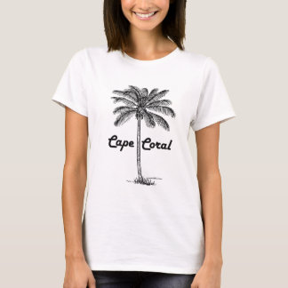 Utformning av Black and White Cape Coral & Handfla T-shirt