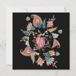 UTFORMNING AV BLOMMIGT FÖR MÄNNISKORS HJÄRTA JULKORT