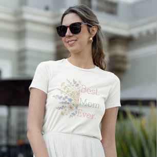Utformning av blommigt - Perfekt Mors dag-gåva - T Shirt