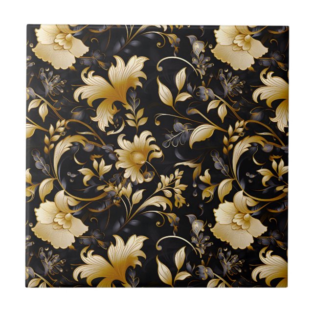 Utformning av Blommigten Bröllop 4 Kakelplatta (Framsidan)