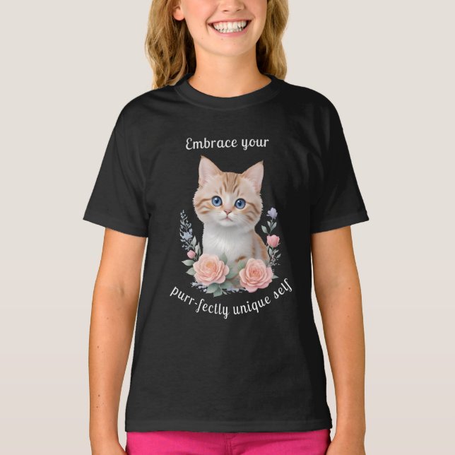 Utformning av Blommigten för kute - motiv T Shirt (Framsida)