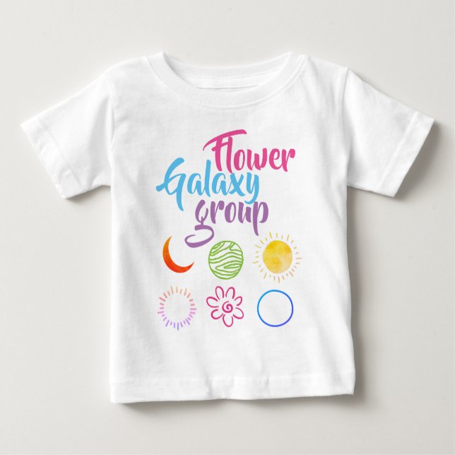Utformning av blomsterGalaxy-gruppen T Shirt (Framsida)