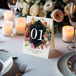 Utformning av bordsnumret för vintage av eleganten bordsnummer