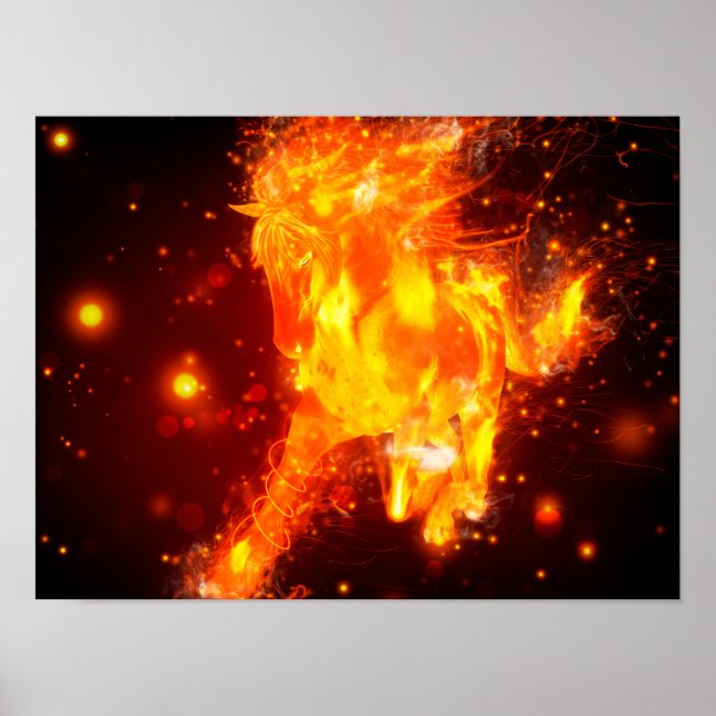 Utformning av brandhäst poster (Framsidan)