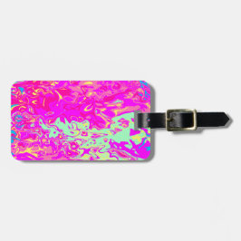 Utformning av Bright Marbleized Färg på resgodstag Bagagebricka