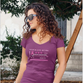 Utformning av bröstcancermedvetandegrad t shirt