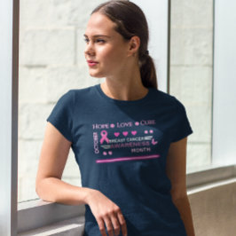 Utformning av bröstcancermedvetandegrad t shirt