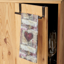 Utformning av Burgundi Valentiness Series 1 Kökshandduk