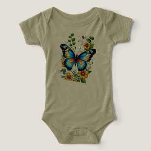Utformning av Butter Fly Art mode.All-T-Shirts T Shirt