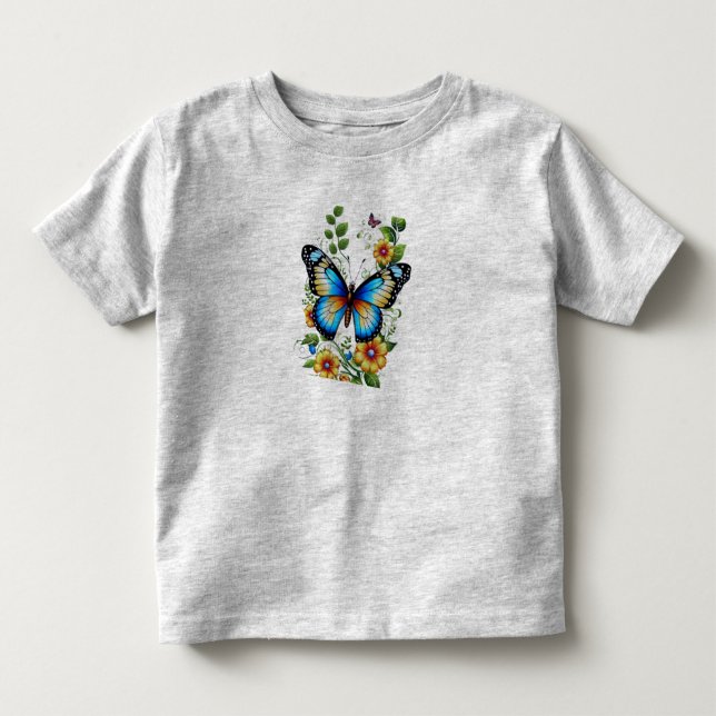 Utformning av Butter Fly Art mode.All-T-Shirts T Shirt (Framsida)
