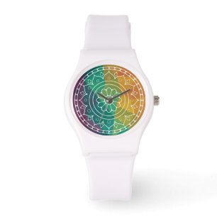 Utformning av chicen för Mandala Blomme india rain Armbandsur