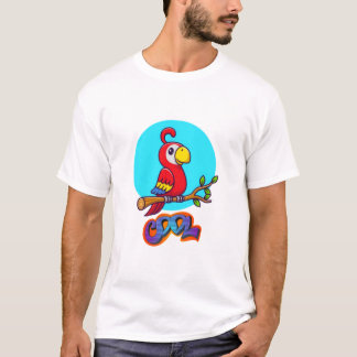 Utformning av coola parrot för bubbla t shirt
