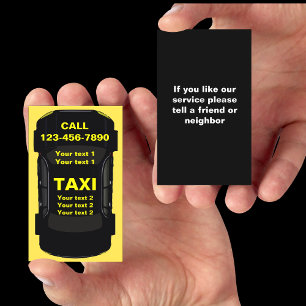 Utformning av coola Taxi Transport Visitkort