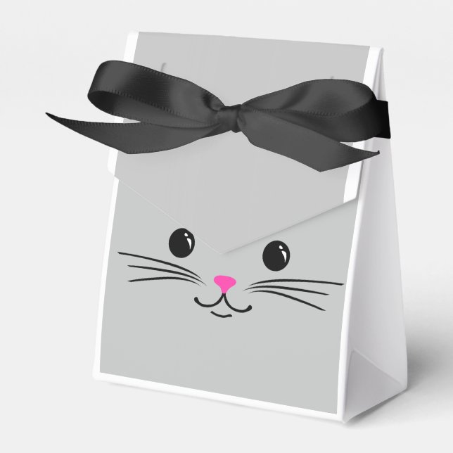 Utformning av Cute Animal Ansikte Presentaskar (Framsidan Sidan)