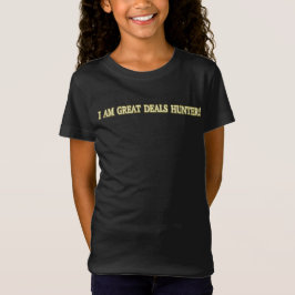 Utformning av Cute Artwork "Underbar Deals Hunter" T Shirt