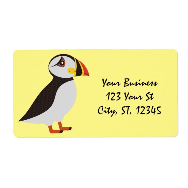 Utformning av Cute Atlantic puffin Thunder_Cove Fraktsedel (Framsidan)