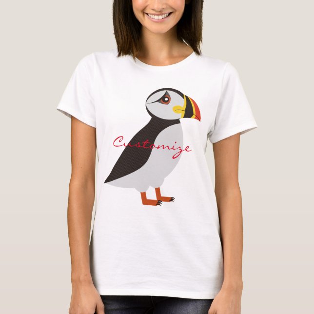 Utformning av Cute Atlantic puffin Thunder_Cove T Shirt (Framsida)