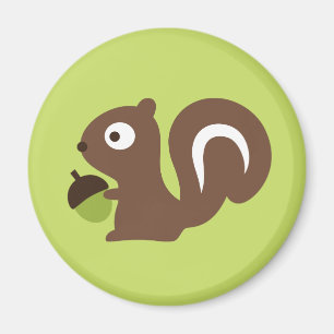 Utformning av Cute Baby-ekorrar Magnet
