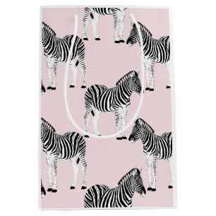Utformning av Cute Black White Zebra Animal Rosa