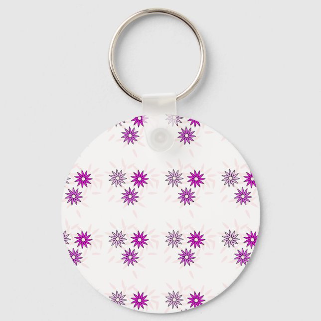 Utformning av Cute-blomman Nyckelring (Framsida)