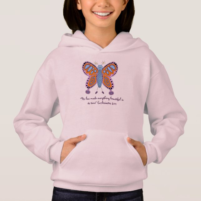 Utformning av Cute Butterfly Ecclesiastes bible ve T Shirt (Framsida)