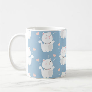 Utformning av Cute cat mönster Kaffemugg