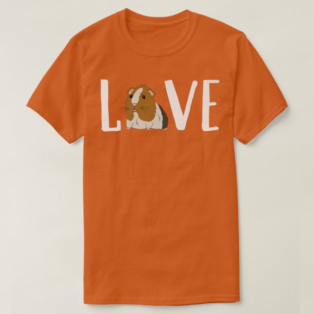Utformning av Cute Kärlek Guinea Gris T Shirt (Design framsida)