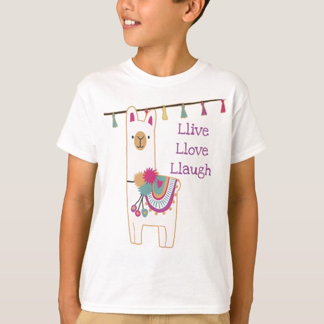 Utformning av Cute llama och tassel Tröja (Framsida)