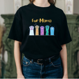 Utformning av Cute Päls Mamma Tass T Shirt