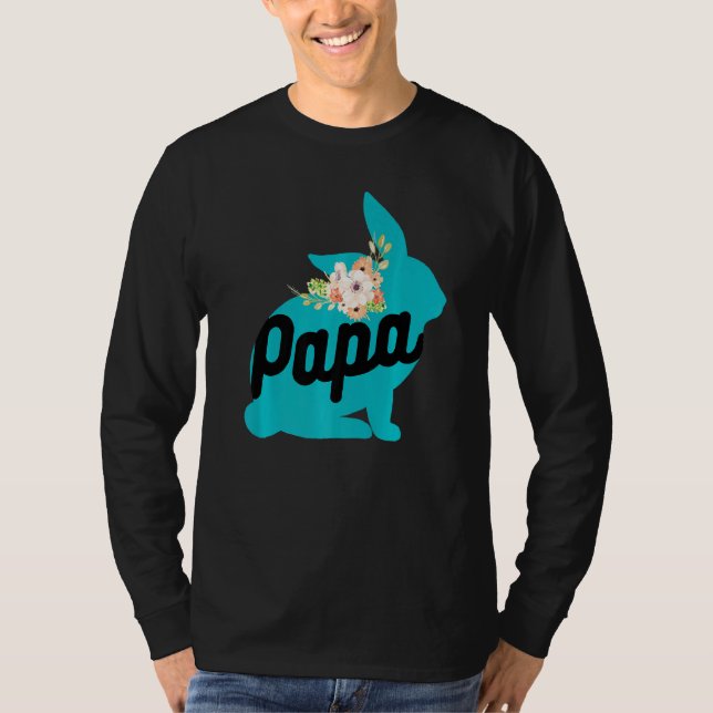 Utformning av Cute Pappa-kaninbunten Baby för Grav T Shirt (Framsida)